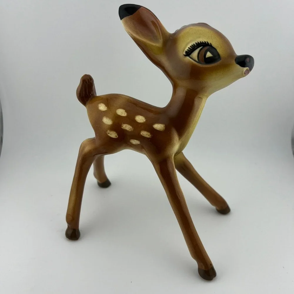 Vintage Disney Bambi Deer Figurine American Pottery Los Angeles 8.5